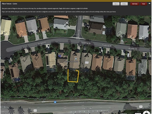 Photo of fence estimating software drawing tool